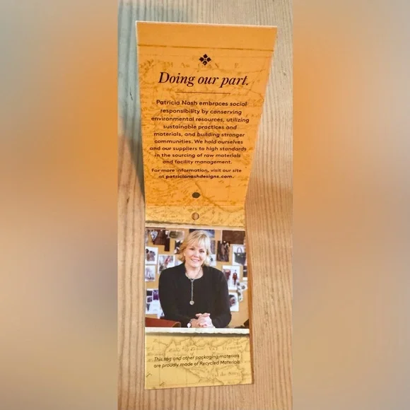 👜 Patricia Nash Abstract Animal Print Benvenuto Leather Tote - Picture 11 of 11